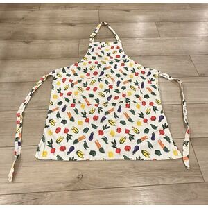 Housewears‎ Apron Vegetables Peppers Tomatoes Country Kitchen Made In USA